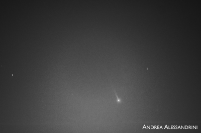 Ohon Merkuru přes speciální filtr. Zachyceno 5. května 2021. Foto: Andrea Alessandrini.