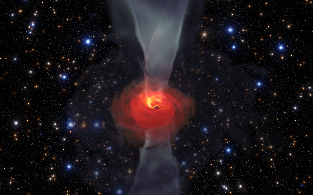 Vědci z Fyzikální ústavu v Opavě patří mezi světovou špičku ve výzkumu exotických objektů ve vesmíru, zejména pak černých děr. Ilustrační obrázek: Jordy Davelaar et al./Radboud University/BlackHoleCam