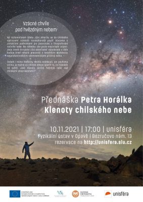 Přednáška "Klenoty chilské oblohy" 10. listopadu v Unisféře