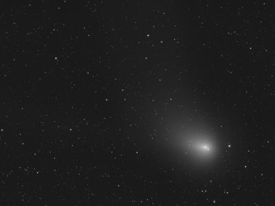 Snímek komety ZTF ze 6. února 2023. Foto: Daniel Beneš/Fyzikální ústav v Opavě.