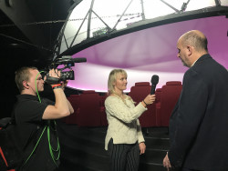 Televizní natáčení v Unisféře