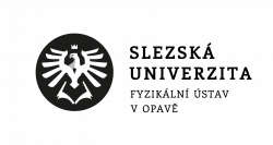 Logo Fyzikálního ústavu v Opavě - černobílé