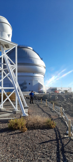 Fotografování Gemini South. Foto: Leonor Opazo. Fotografování Gemini South. Foto: Leonor Opazo.