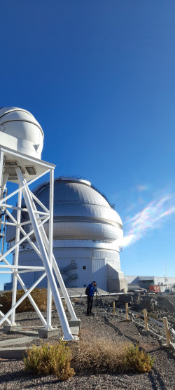 Fotografování Gemini South. Foto: Leonor Opazo. Fotografování Gemini South. Foto: Leonor Opazo.