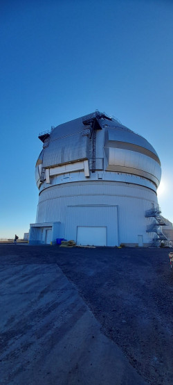 Fotografování Gemini South. Foto: Leonor Opazo. Fotografování Gemini South. Foto: Leonor Opazo.