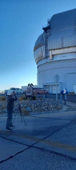 Fotografování Gemini South. Foto: Leonor Opazo. Fotografování Gemini South. Foto: Leonor Opazo.