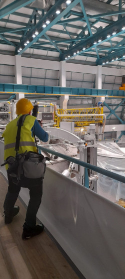 Fotografování teleskopu Vera C. Rubin na Cerro Pachón. Foto: Leonor Opazo. Fotografování teleskopu Vera C. Rubin na Cerro Pachón. Foto: Leonor Opazo.