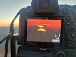 Zelený záblesk zachycen! Foto: Petr Horálek a Tomáš Slovinský. Zelený záblesk zachycen! Foto: Petr Horálek a Tomáš Slovinský.