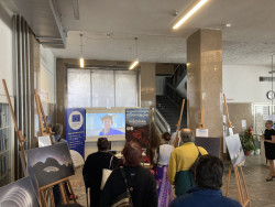 Z vernisáže výstavy "Třicetrkát v NASA". Foto: Europe Direct Pardubice. Z vernisáže výstavy "Třicetrkát v NASA". Foto: Europe Direct Pardubice.