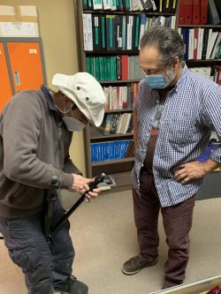 Z fotografování instrumentů observatoře Cerro Tololo. Foto: Juan Seguel. Z fotografování instrumentů observatoře Cerro Tololo. Foto: Juan Seguel.