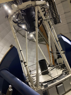 Z fotografování instrumentů observatoře Cerro Tololo. Foto: Juan Seguel. Z fotografování instrumentů observatoře Cerro Tololo. Foto: Juan Seguel.