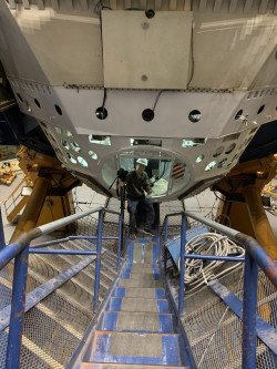 Z fotografování instrumentů observatoře Cerro Tololo. Foto: Juan Seguel. Z fotografování instrumentů observatoře Cerro Tololo. Foto: Juan Seguel.