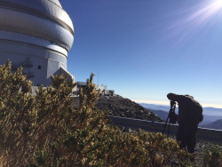 Fotografování Gemini South. Foto: Manuel Paredes. Fotografování Gemini South. Foto: Manuel Paredes.