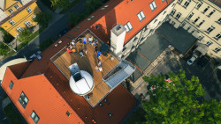 Nová pozorovací terasa na Fyzikálním ústavu v Opavě bude sloužit studentům a široké veřejnosti. Foto: Ondřej Smékal/FÚ v Opavě.