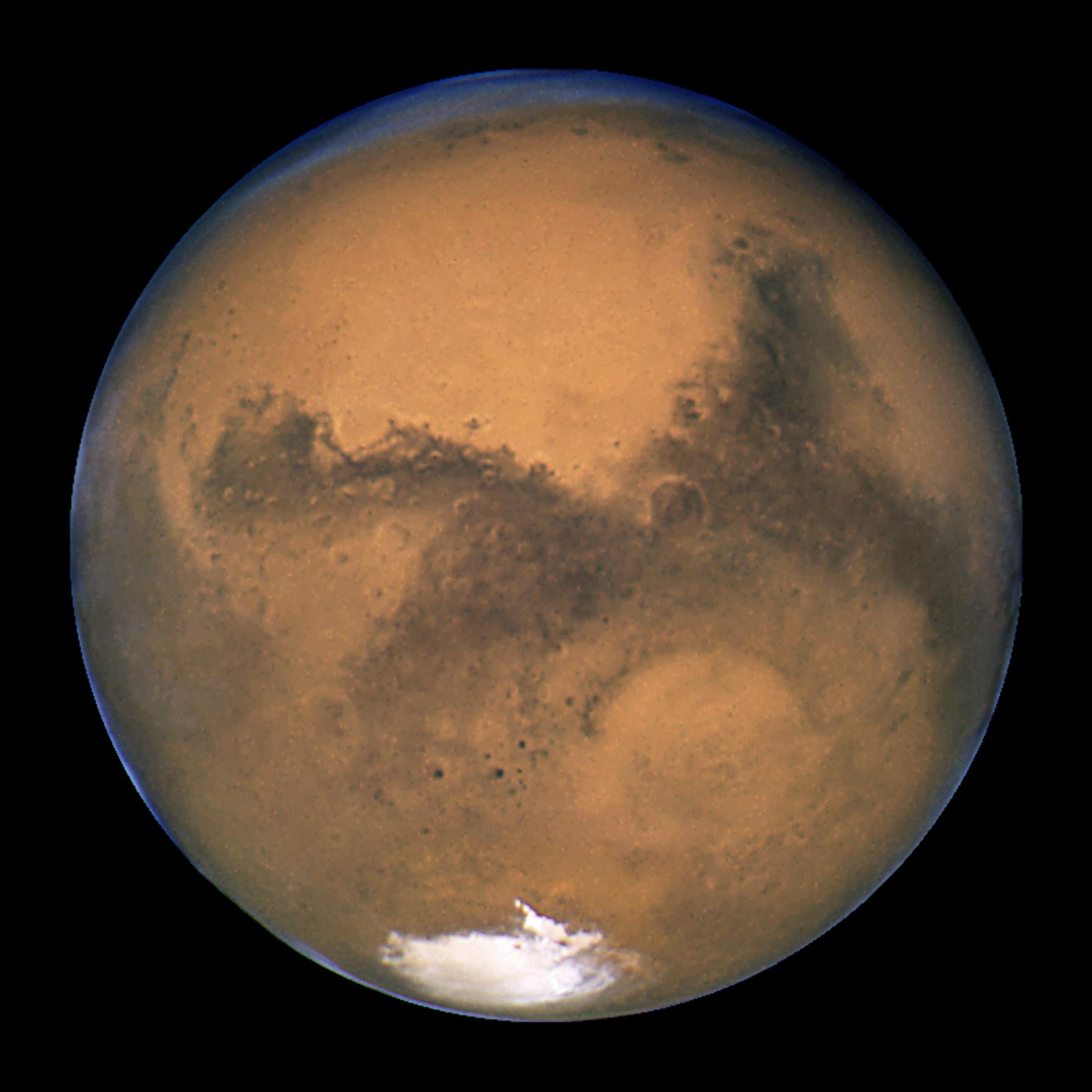 Planeta Mars. Foto: NASA/ESA