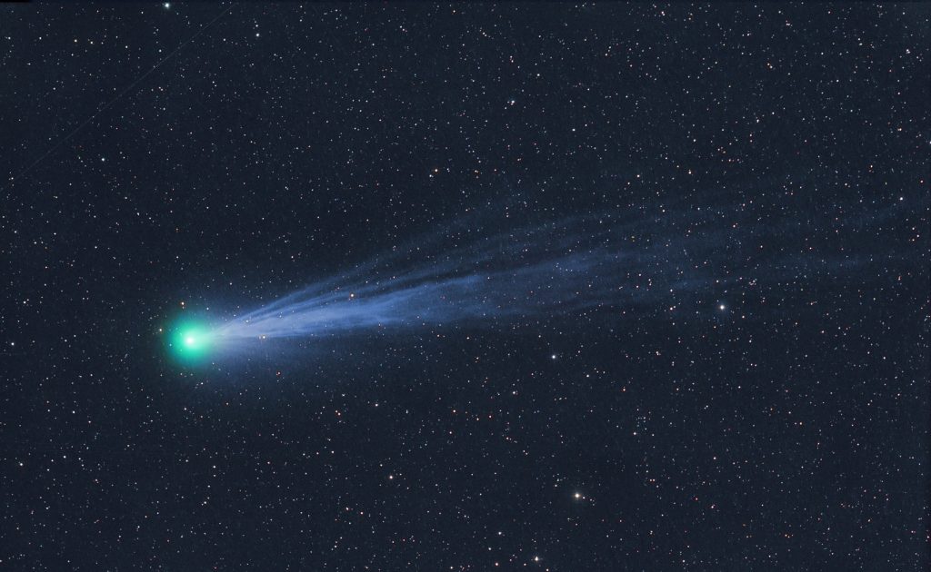Ohony komety 12P/Pons-Brooks ze 3. března 2024. Foto: Michael Jäger.