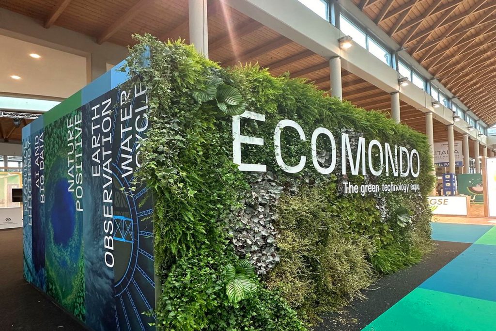 Uviítací ekologicky laděný blok mezinárodní konference Ecomondo 2024 v Rimini. Foto: Ing. Karla Foltisová/Obchodně podnikatelská fakulta v Karviné SU v Opavě.