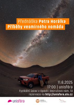 Přednáška Petra Horálka 11. června 2025 v Unisféře. Zdroj: FÚ v Opavě