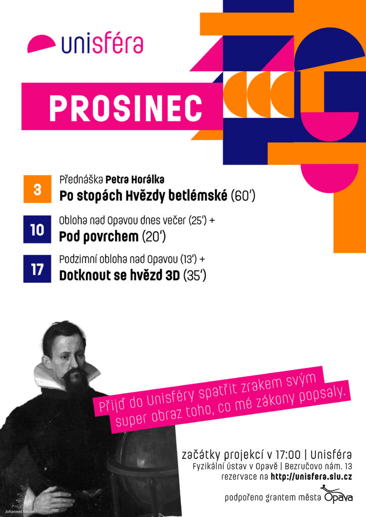 Program v Unisféře v prosinci 2025