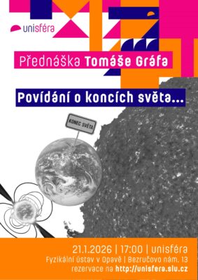 Přednáška Tomáše Gráfa na téma "Povídání o koncích světa" 21. ledna 2026 v opavské Unisféře