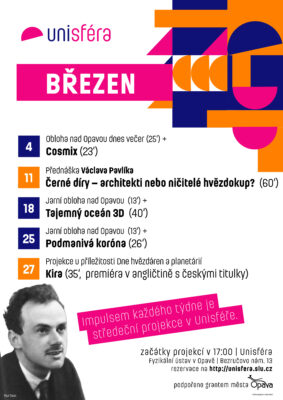 Program v Unisféře v březnu 2026