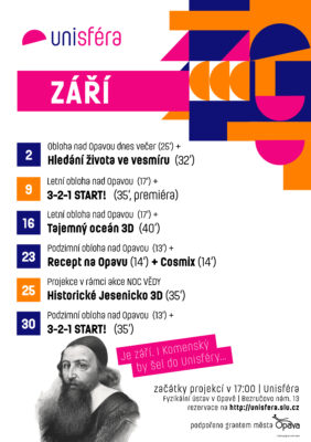 Program v Unisféře v září 2026